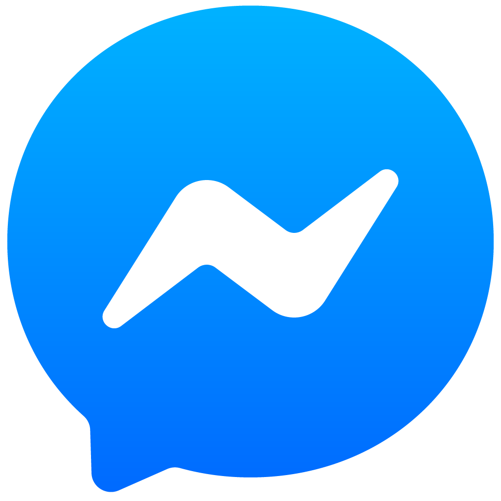Blue gradient Messenger logo